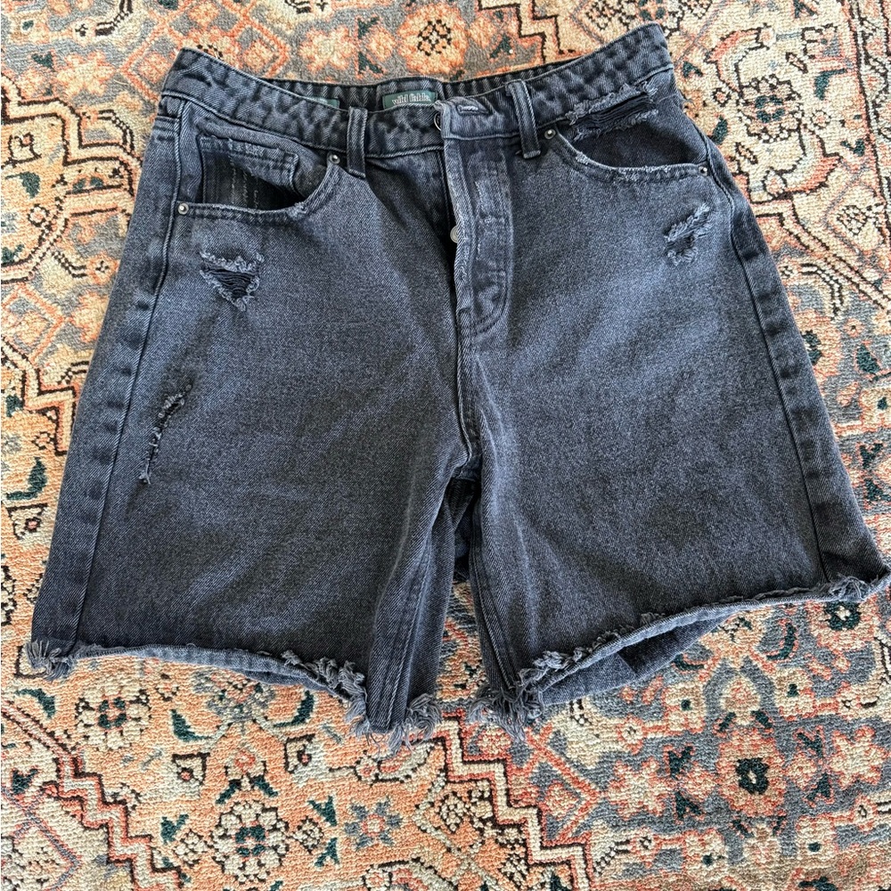 wild fable Black Faded Denim shorts